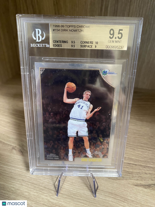 1998-99 Topps Chrome Dirk Nowitzki ROOKIE RC #154 BGS 9.5