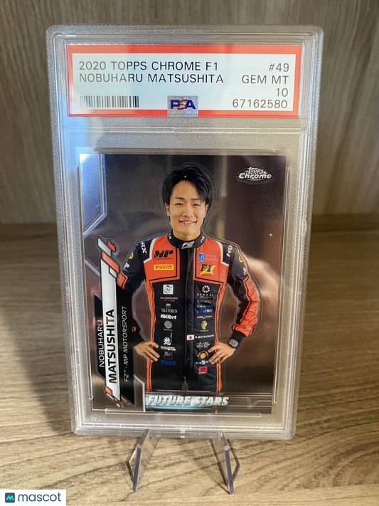 2020 Topps Chrome Formula 1 Nobuharu Matsushita #49 PSA 10