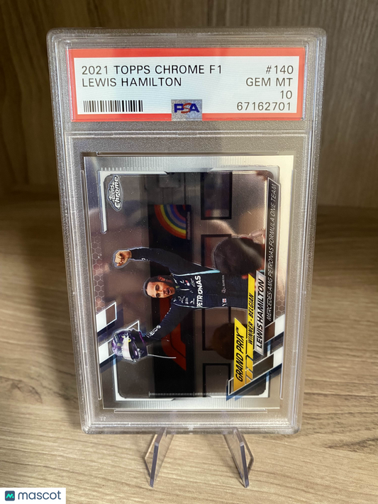 2021 Topps Chrome Formula 1 Lewis Hamilton #140 PSA 10