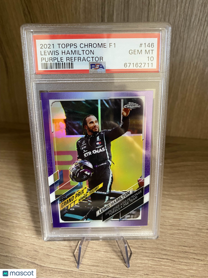 2021 Topps Chrome Formula 1 Lewis Hamilton #146 PSA 10