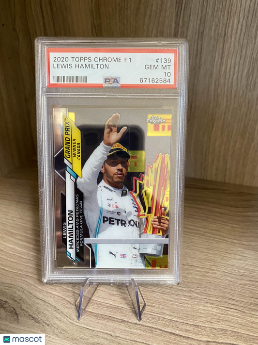 2020 Topps Chrome Formula 1 Lewis Hamilton #139 PSA 10