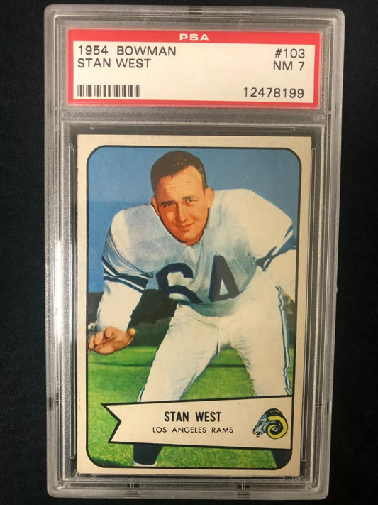 1954 Bowman Stan West #103 PSA 7