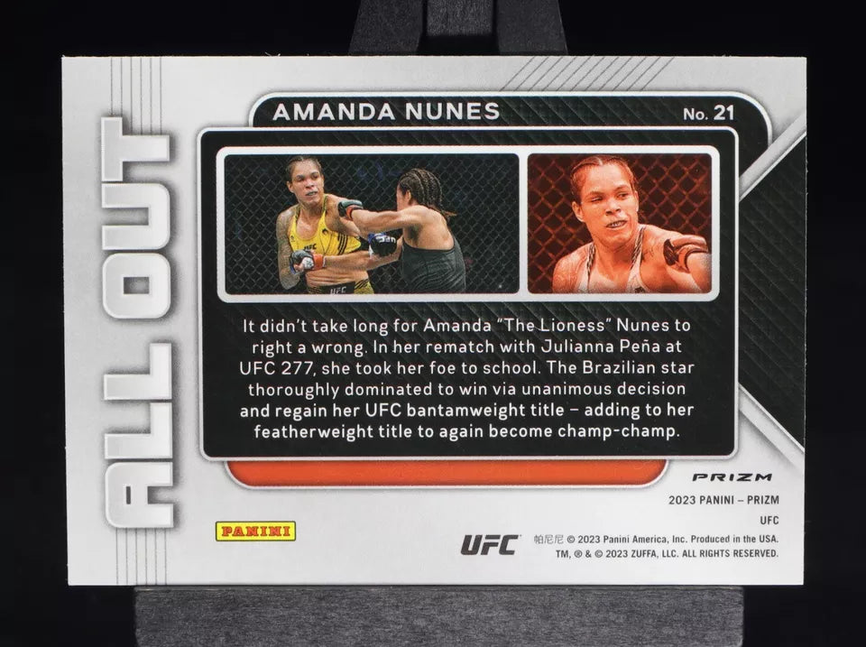 2023 Panini Prizm UFC Amanda Nunes #21