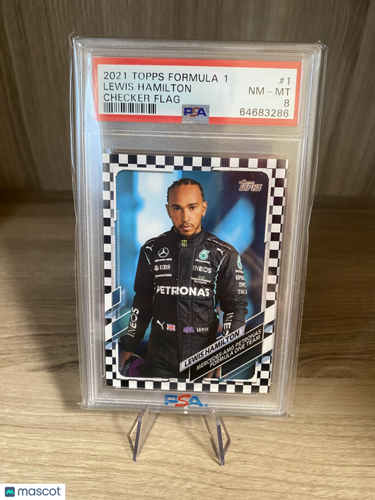 2021 Topps Formula 1 Lewis Hamilton #1 PSA 8