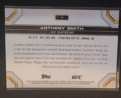 2024 Topps Chrome UFC Anthony Smith #19