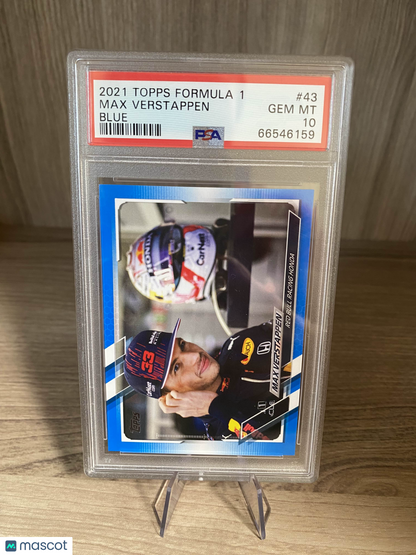 2021 Topps Formula 1 Max Verstappen #43 PSA 10