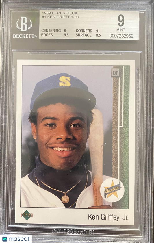 1989 Upper Deck Ken Griffey Jr. RC #1 BGS 9