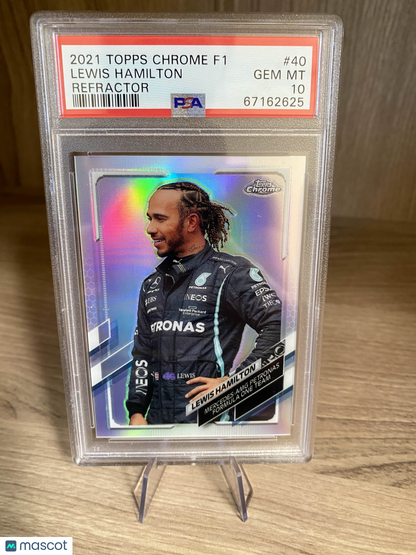 2021 Topps Chrome Formula 1 Lewis Hamilton #40 PSA 10