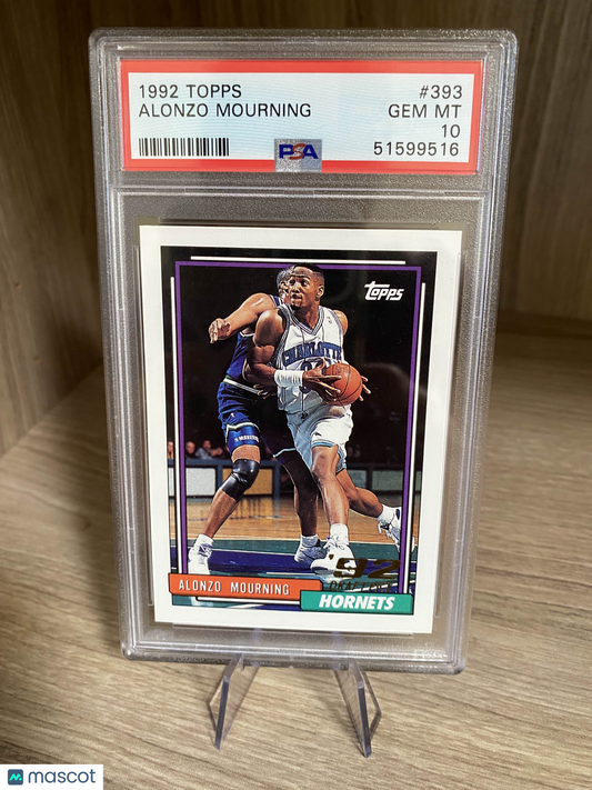 1992 Topps Alonzo Mourning ROOKIE #393 PSA 10