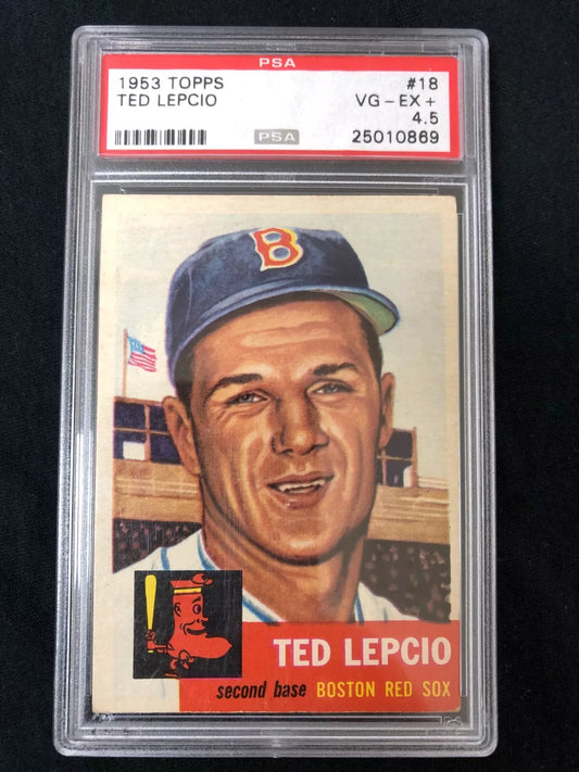 1953 Topps Ted Lepcio #18 PSA 4.5