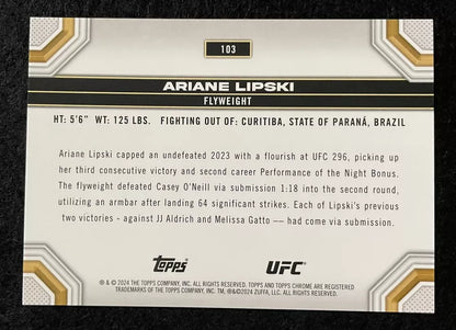 2024 Topps Chrome UFC Ariane Lipski #103