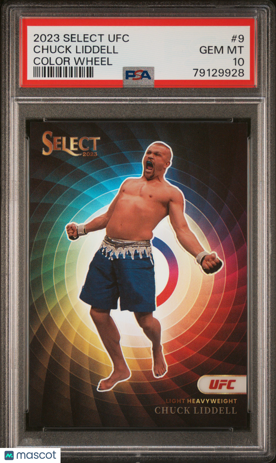 2023 Panini Select UFC Color Wheel Chuck Liddell #9 PSA 10 - POP 10