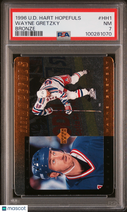 1996 Upper Deck Hart Hopefuls Wayne Gretzky #HH1 Bronze PSA 7