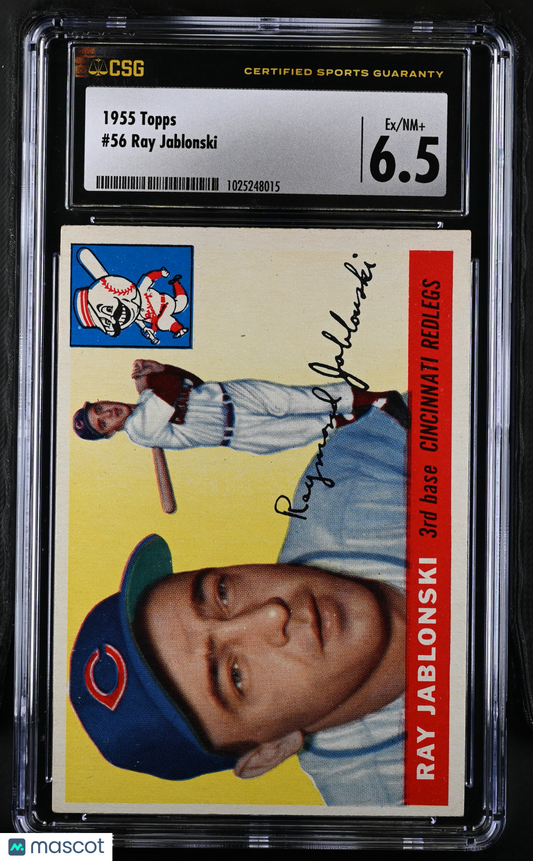 1955 Topps Ray Jablonski #56 CGC 6.5