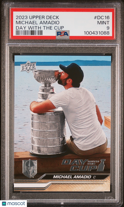 2023 Upper Deck Day With The Cup Michael Amadio #DC16 PSA 9