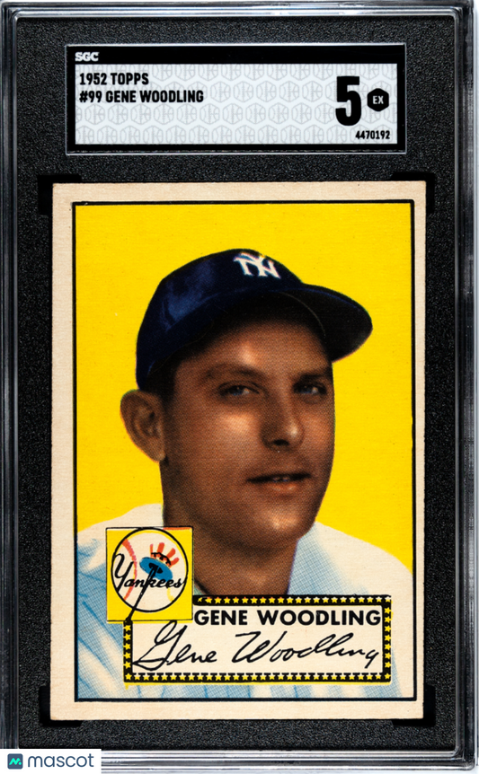 1952 Topps Gene Woodling #99 SGC 5