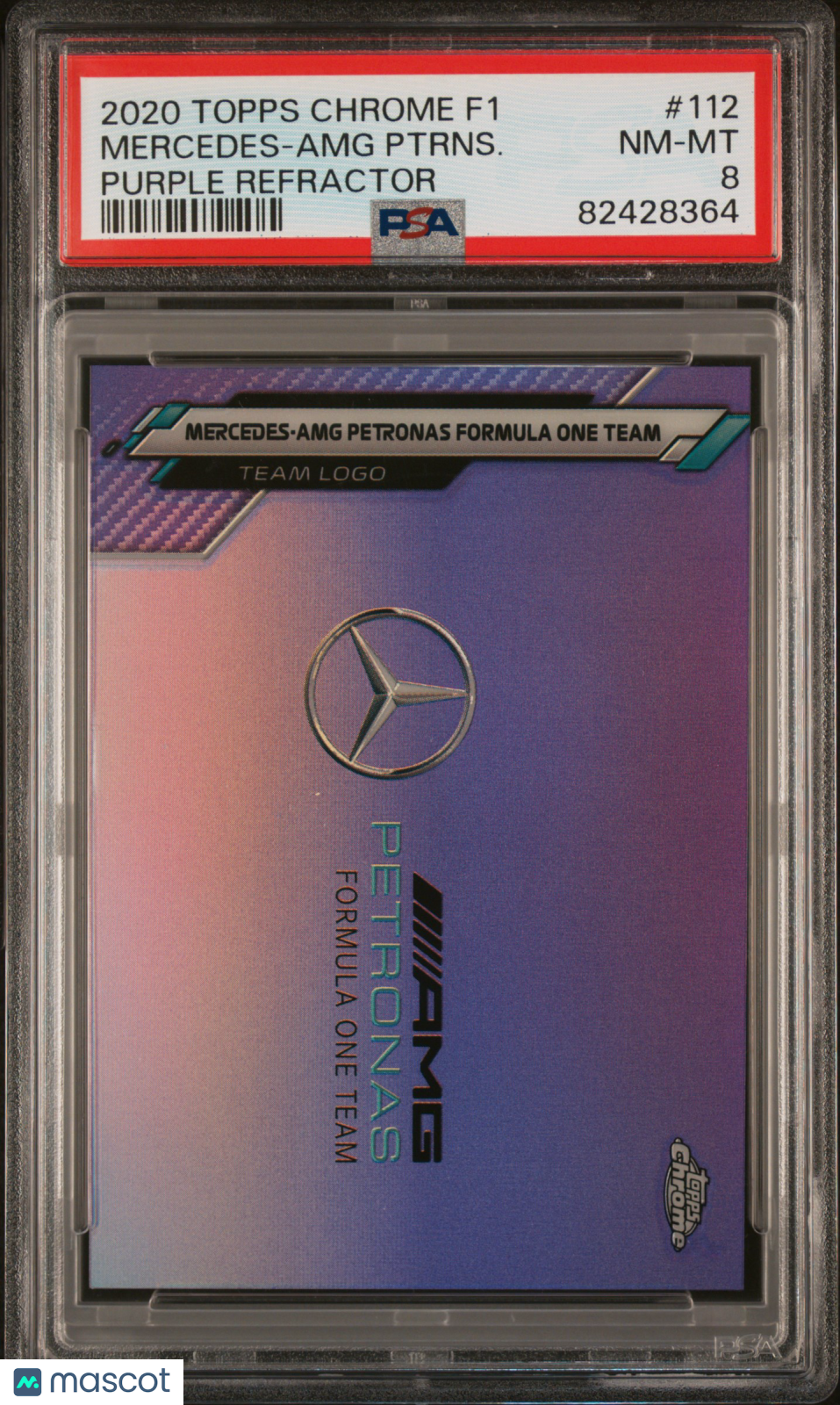 2020 Topps Chrome Formula 1 Mercedes-Amg Ptrns. #112 PSA 8