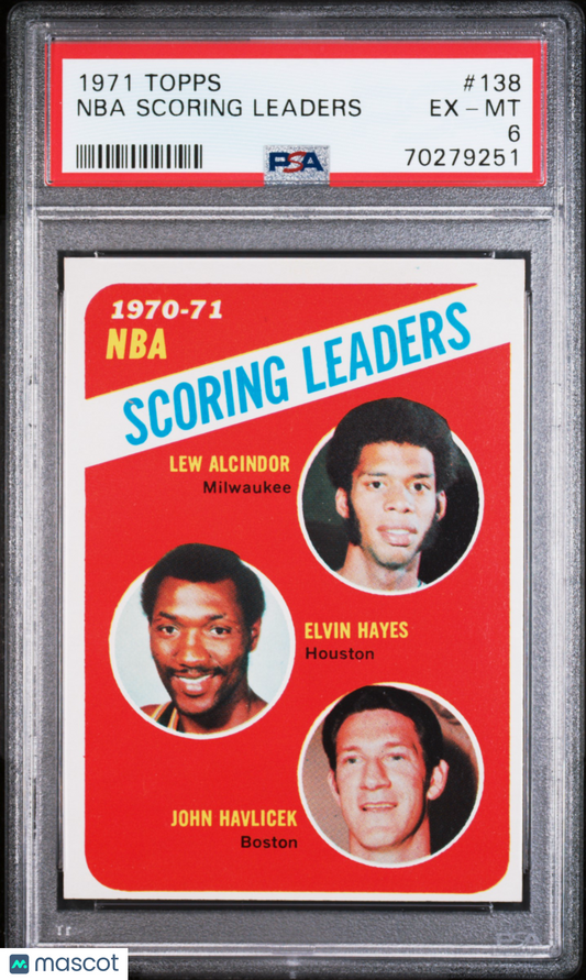 1971 Topps NBA Scoring Leaders #138 PSA 6