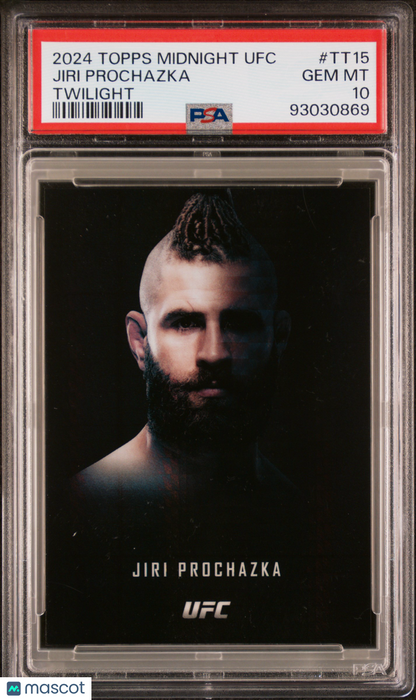 2024 Topps Midnight UFC Twilight Jiri Prochazka #TT15 PSA 10 - POP 1