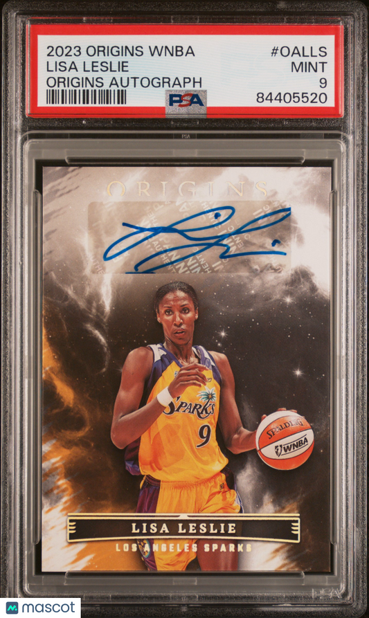 2023 Panini Origins WNBA Origins Autographs Lisa Leslie #OALLS PSA 9