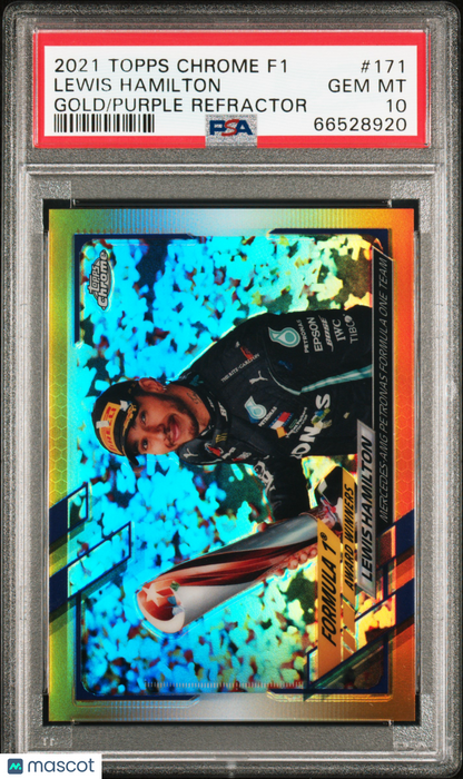 2021 Topps Chrome Formula 1 Lewis Hamilton #171 PSA 10