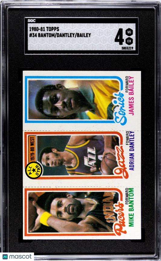 1980-81 Topps Bantom #34 SGC 4