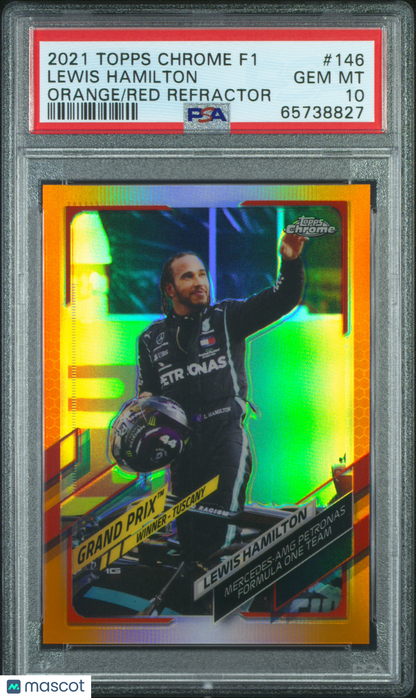 2021 Topps Chrome Formula 1 Lewis Hamilton #146 PSA 10