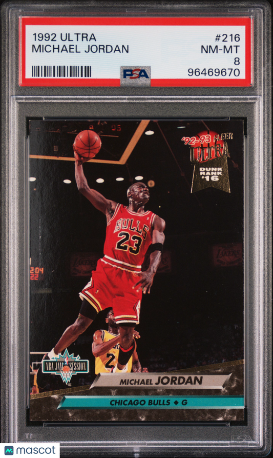 1992 Ultra Michael Jordan #216 PSA 8