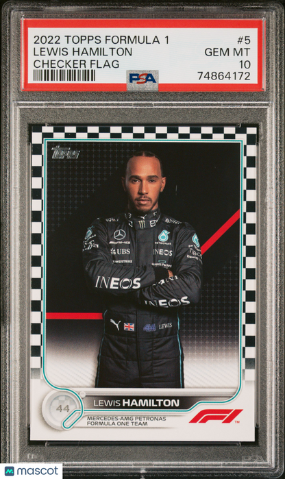 2022 Topps Formula 1 Lewis Hamilton #5 PSA 10