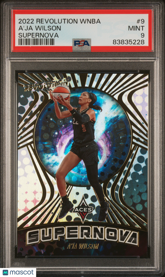 2022 Panini Revolution WNBA Supernova A'ja Wilson #9 Supernova PSA 9 - POP 2