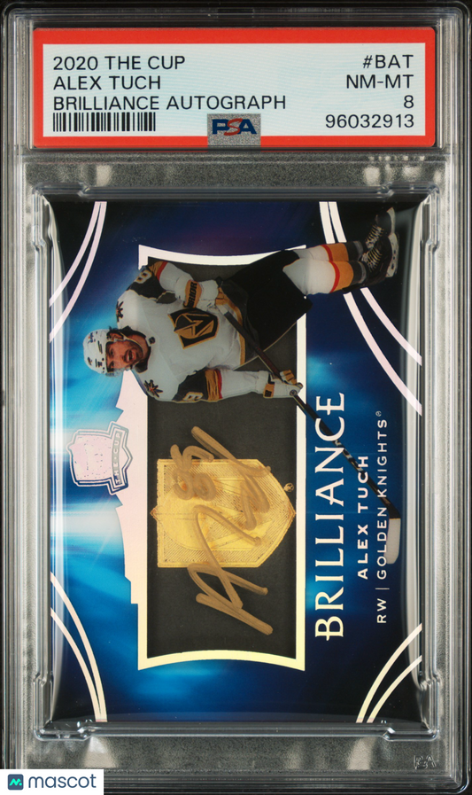 2020 Upper Deck The Cup Brilliance Autographs Alex Tuch #BAT Brilliance Autograph PSA 8